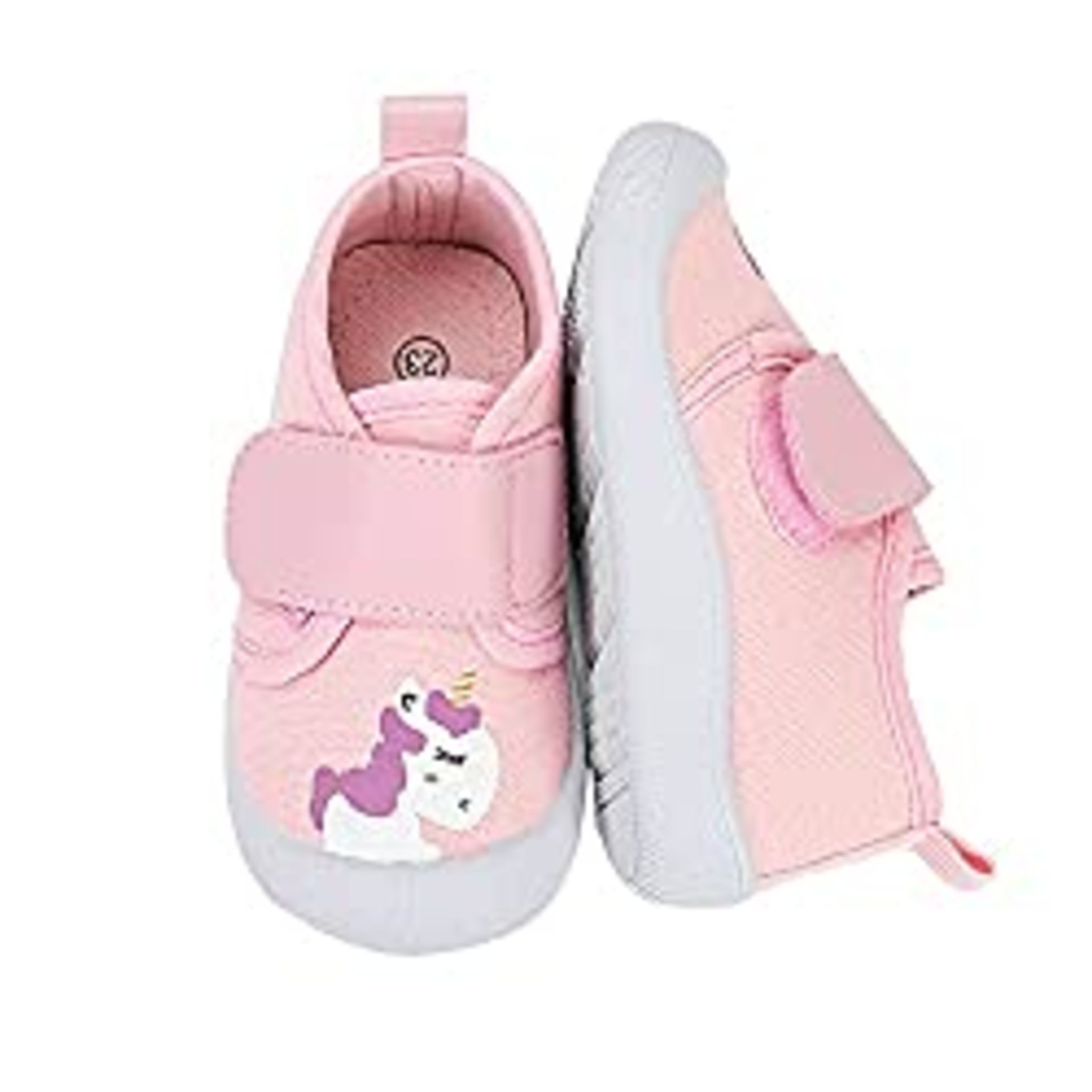 RRP £16.96 Baby Boys Girls First Walking Shoes Canvas Infant Toddler