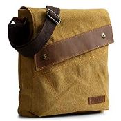 RRP £20.39 S-ZONE Men Messenger Cross Body Single Shoulder Bag