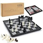 RRP £25.27 Gibot 3 in 1 Chess Board Set