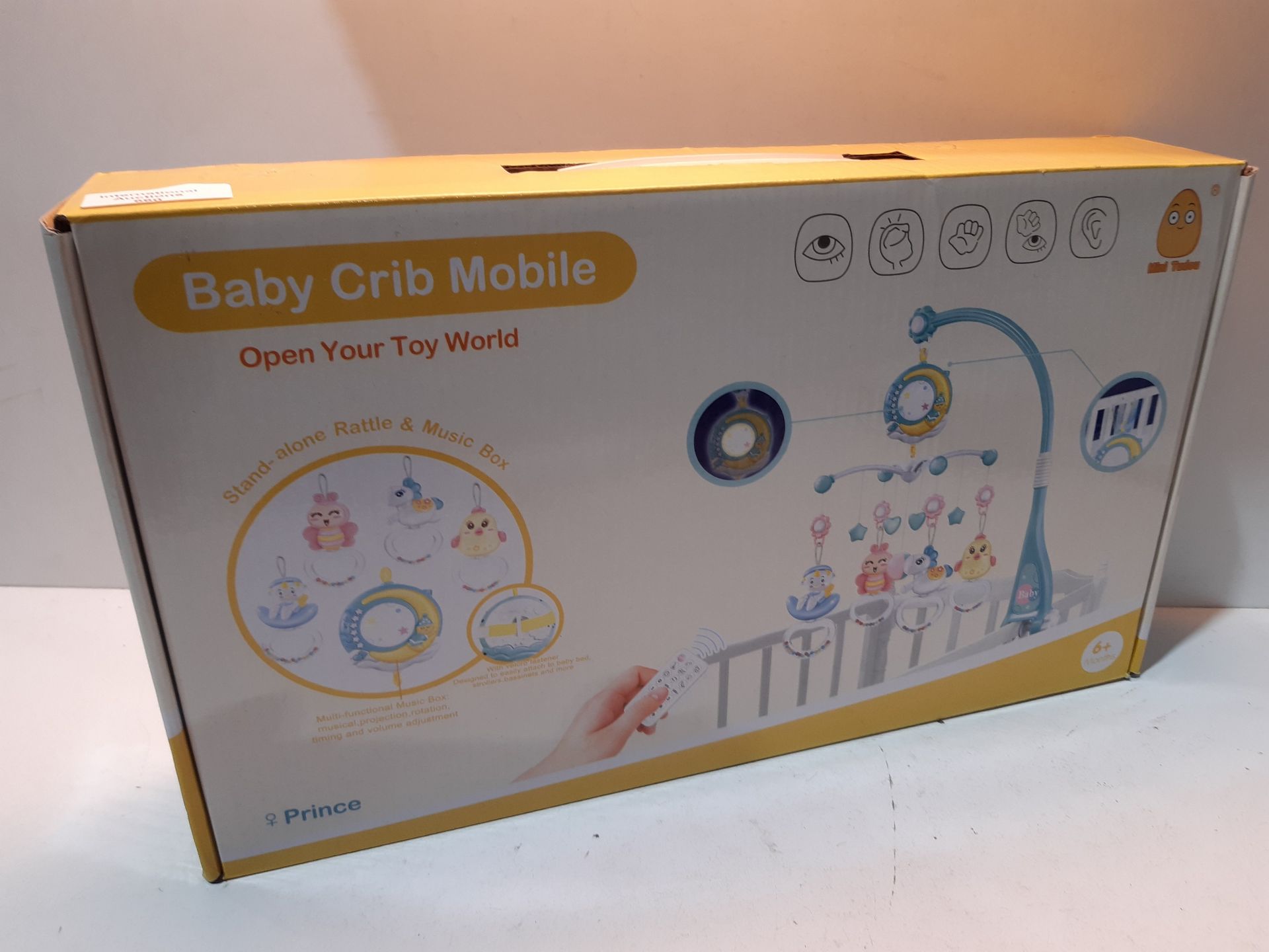 RRP £25.27 Baby Musical Crib Mobile with Timing Function Projector and Lights - Image 2 of 2