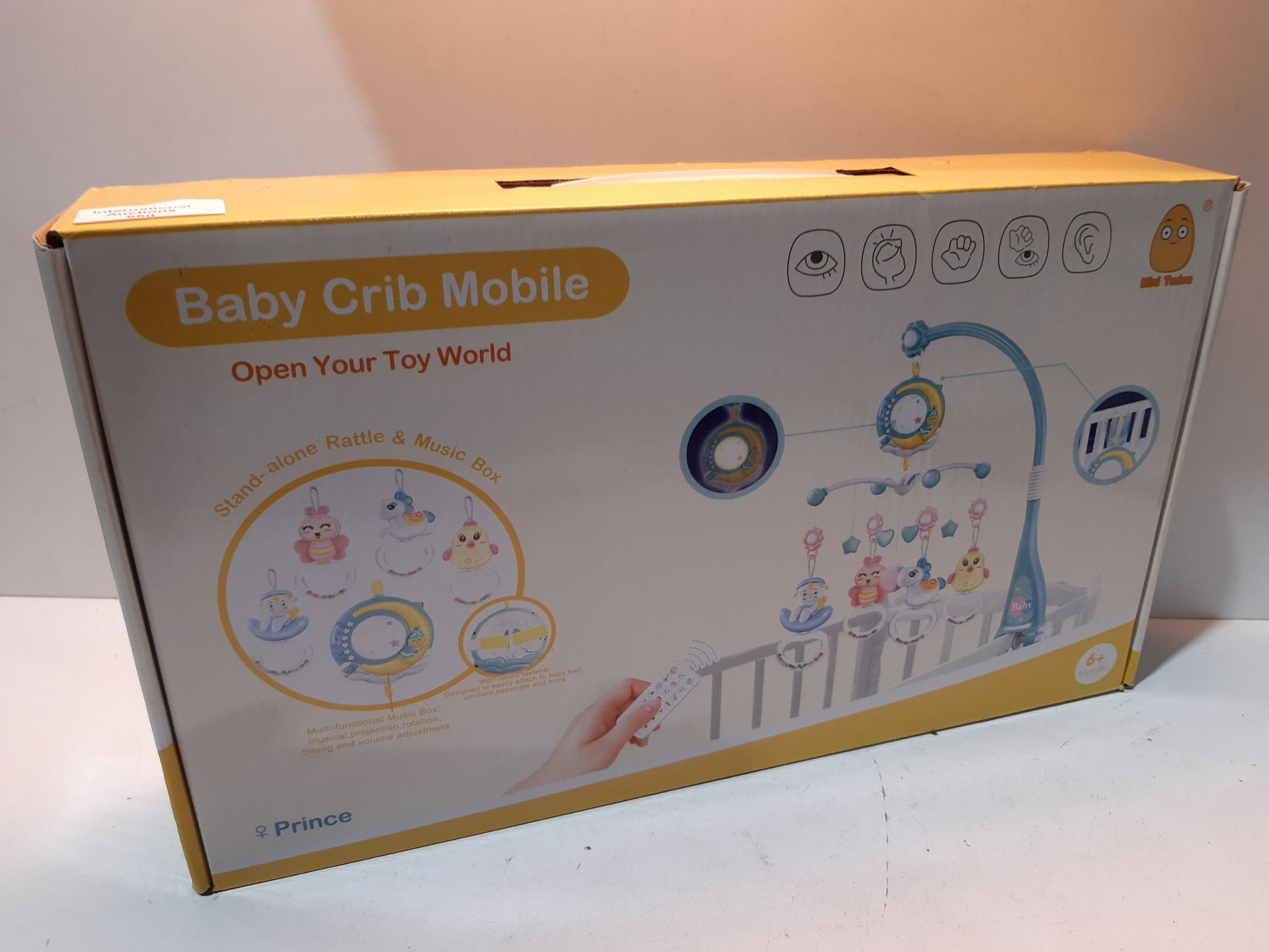 RRP £25.27 Baby Musical Crib Mobile with Timing Function Projector and Lights - Image 2 of 2