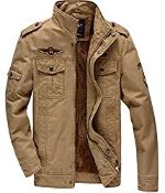 RRP £43.98 KEFITEVD Outwear Winter Jacket Military Cargo Field