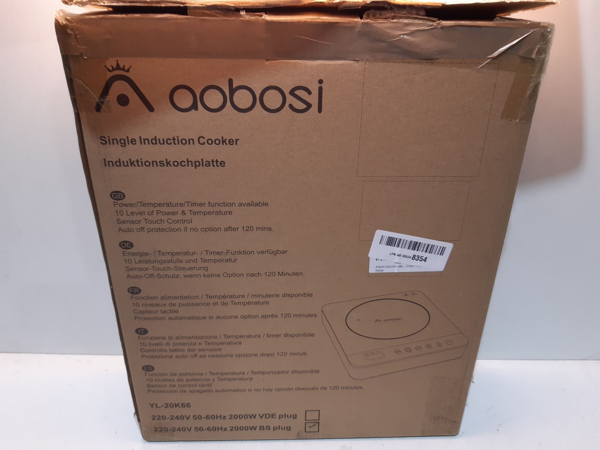 RRP £51.98 Aobosi Induction Hob - Image 2 of 2