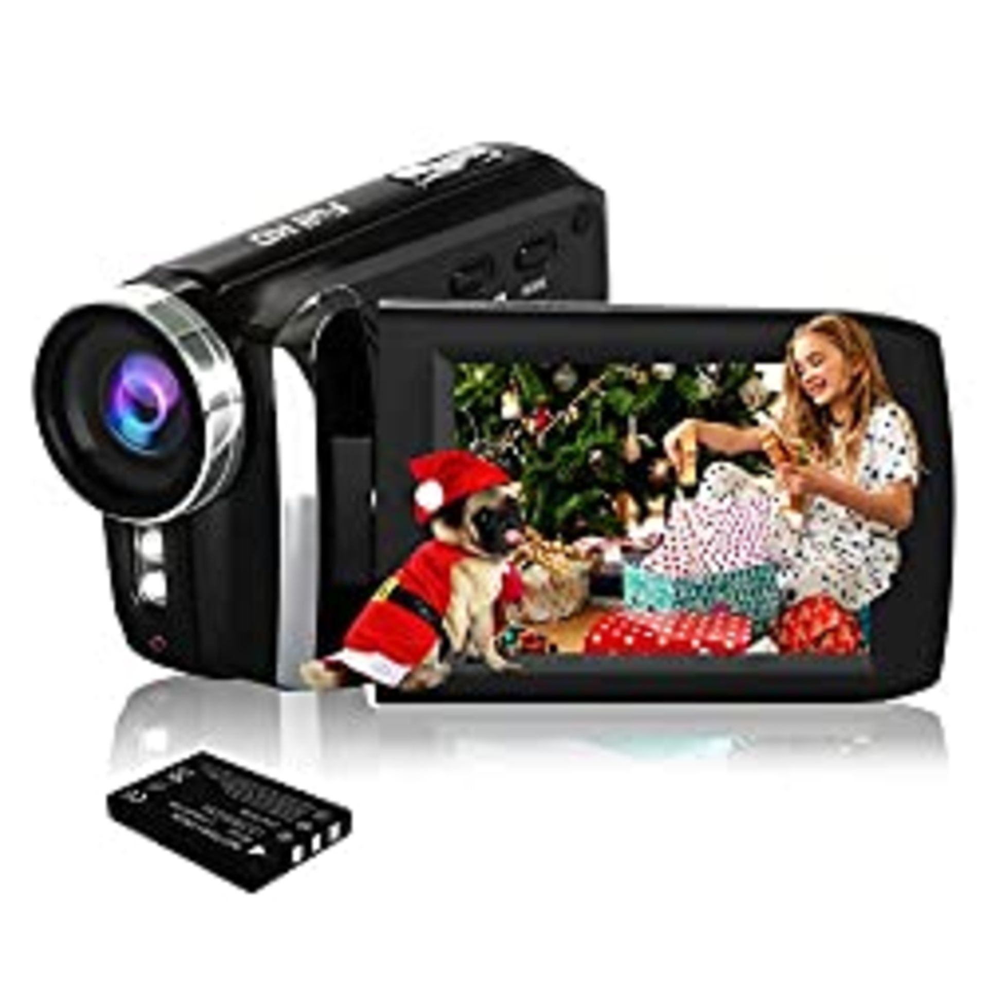 RRP £50.65 Digital Video Camcorder HG8250 FHD 1080P 24MP 270 Degree