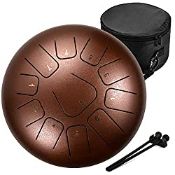 RRP £59.00 Amkoskr 12 Inches 30cm Steel Tongue Drum C Key 11 Notes