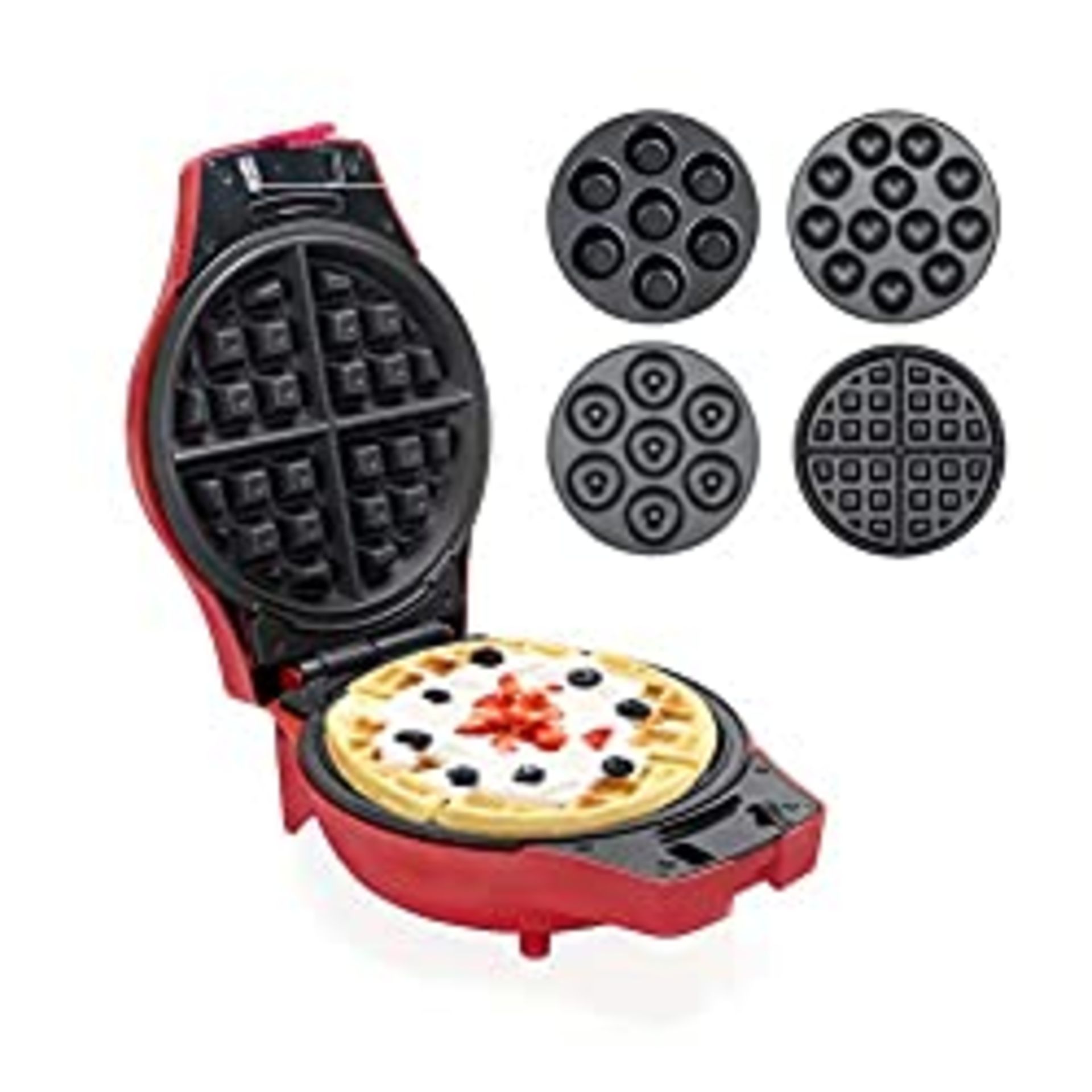 RRP £49.92 Ipalmay Waffle Maker 4 in 1 Multi Treat