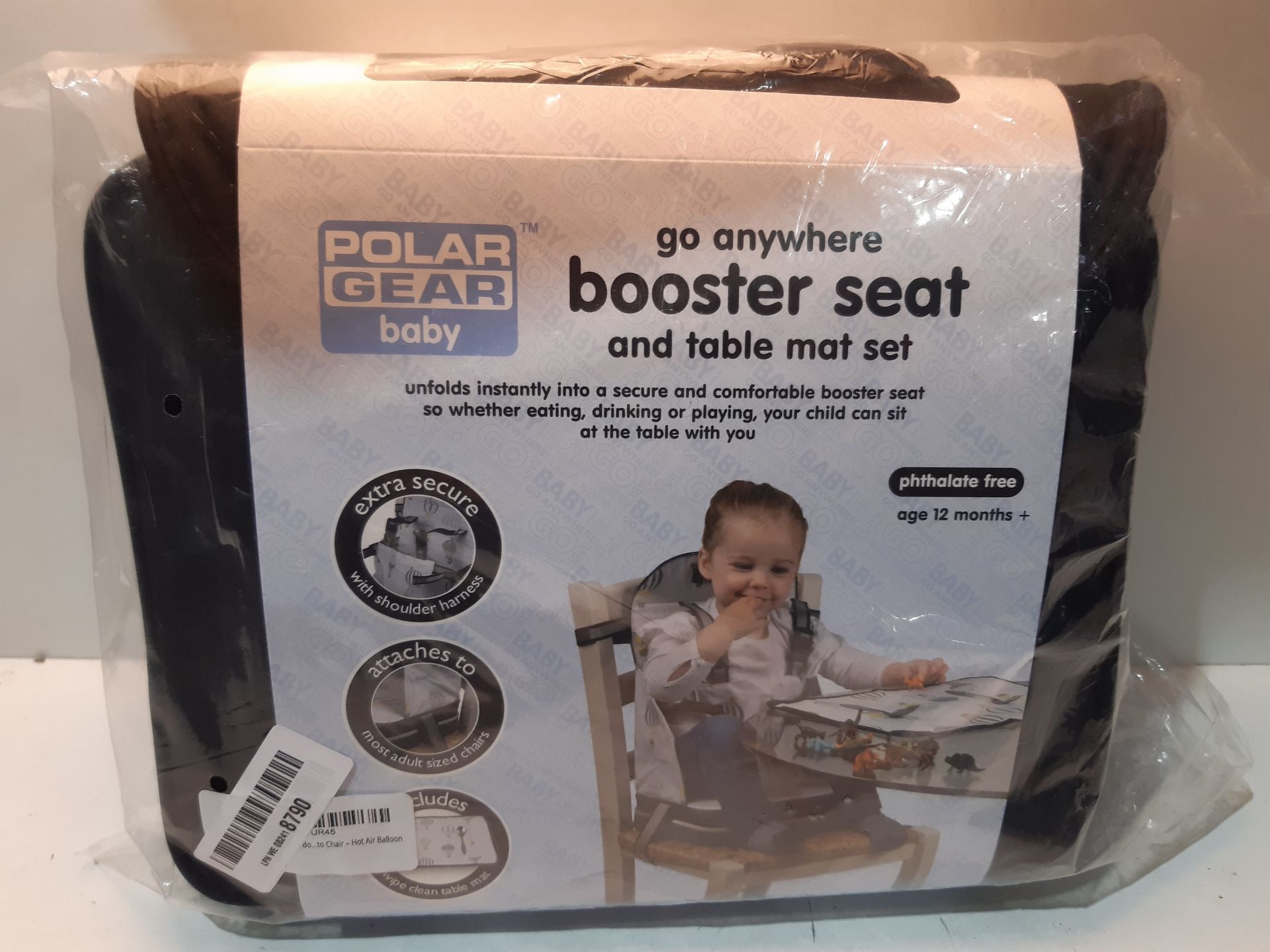 RRP £19.99 Polar Gear Baby Travel Booster Chair Portable Seat with 5 Point Harness - Image 2 of 2