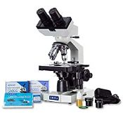RRP £199.99 OMAX 40X-2000X LED Binocular Compound Lab Microscope