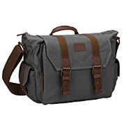 RRP £38.99 S-ZONE Fashion Vintage Waterproof Casual Canvas SLR