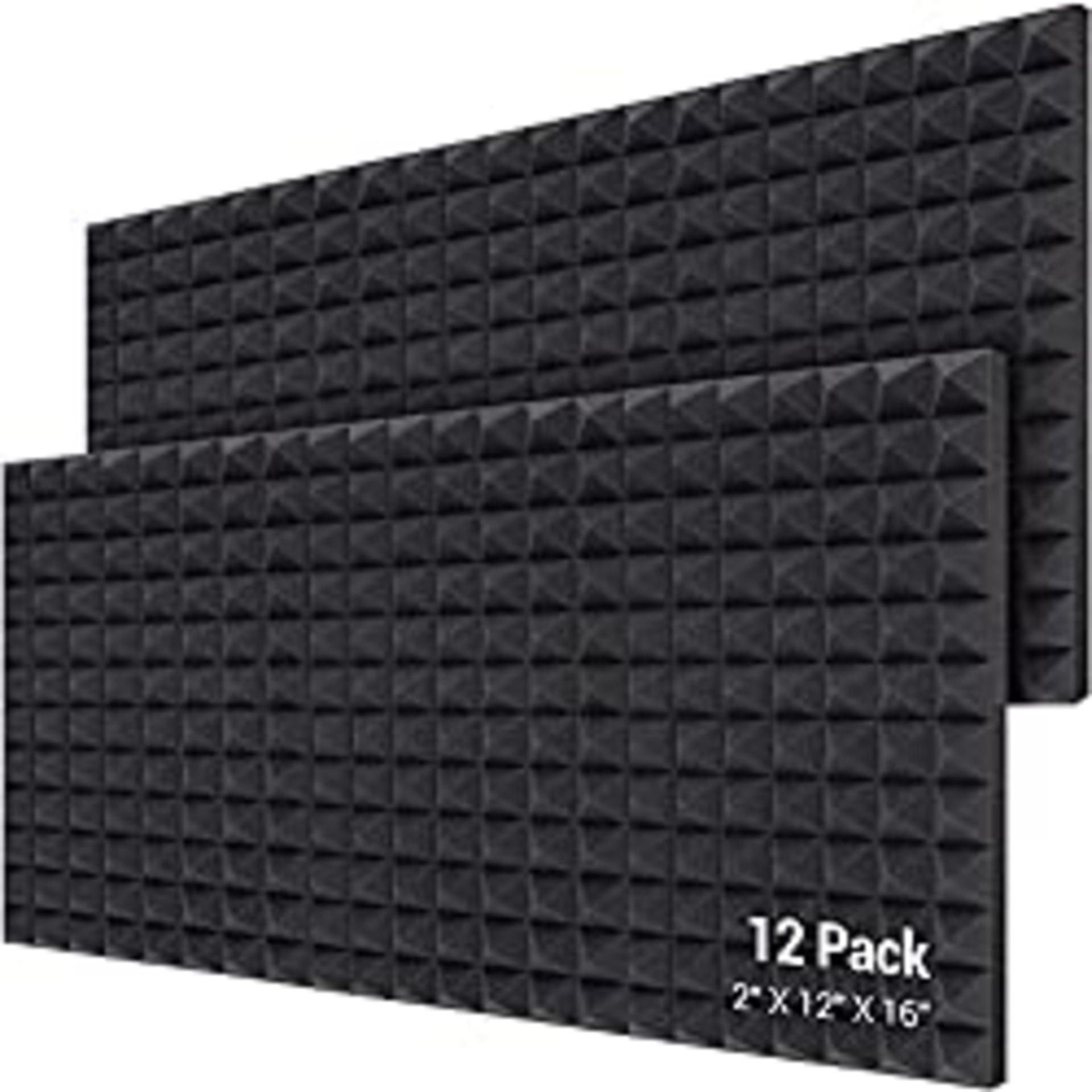 RRP £15.98 Acoustic Foam Panels 12 Pack