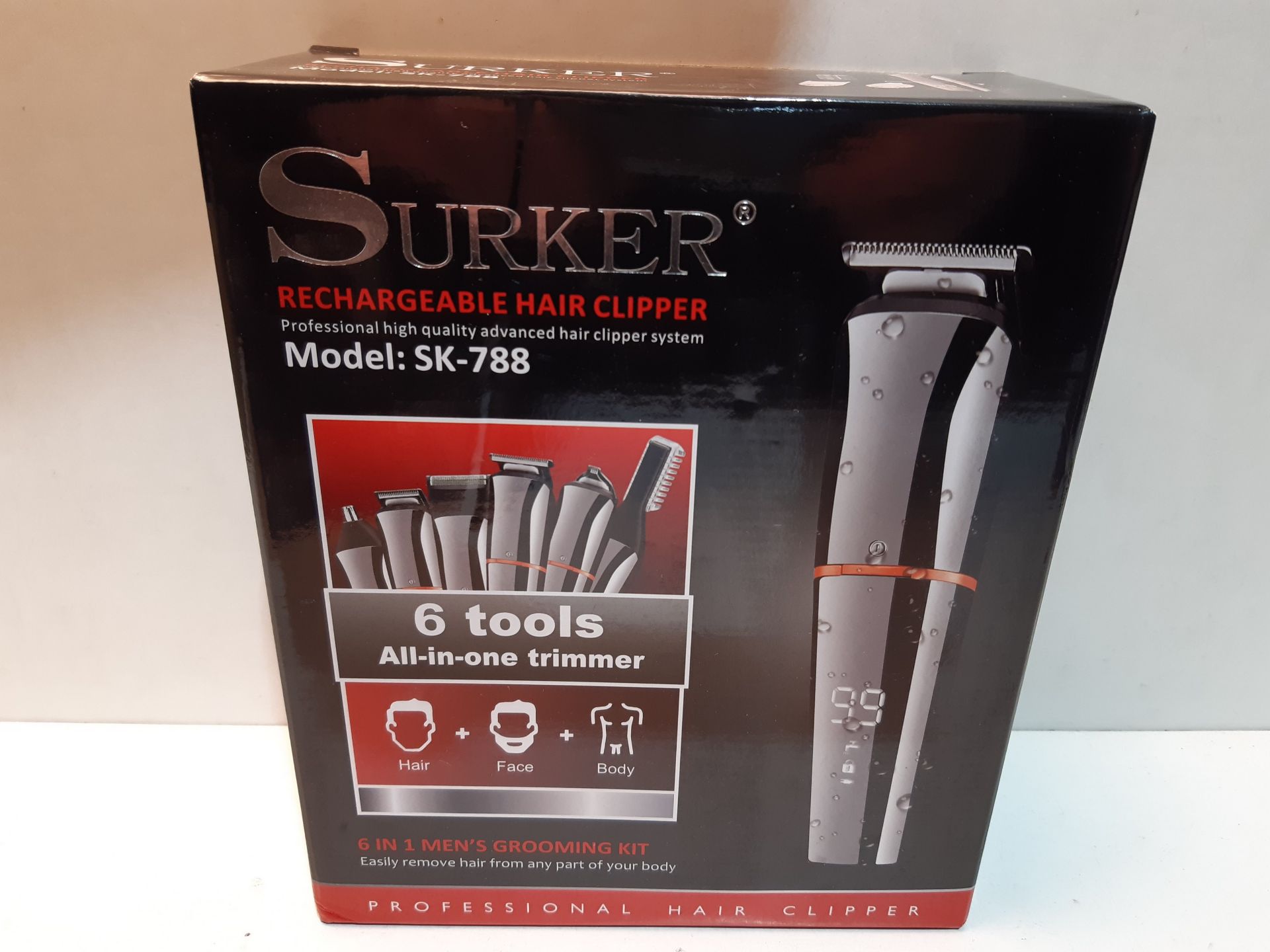 RRP £34.99 Surker Beard Trimmer for Men Hair Clippers Body Mustache - Image 2 of 2