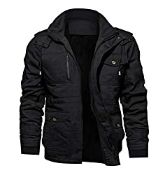 RRP £55.98 KEFITEVD Men's Warm Fleece Jacket Thick Outdoor Work