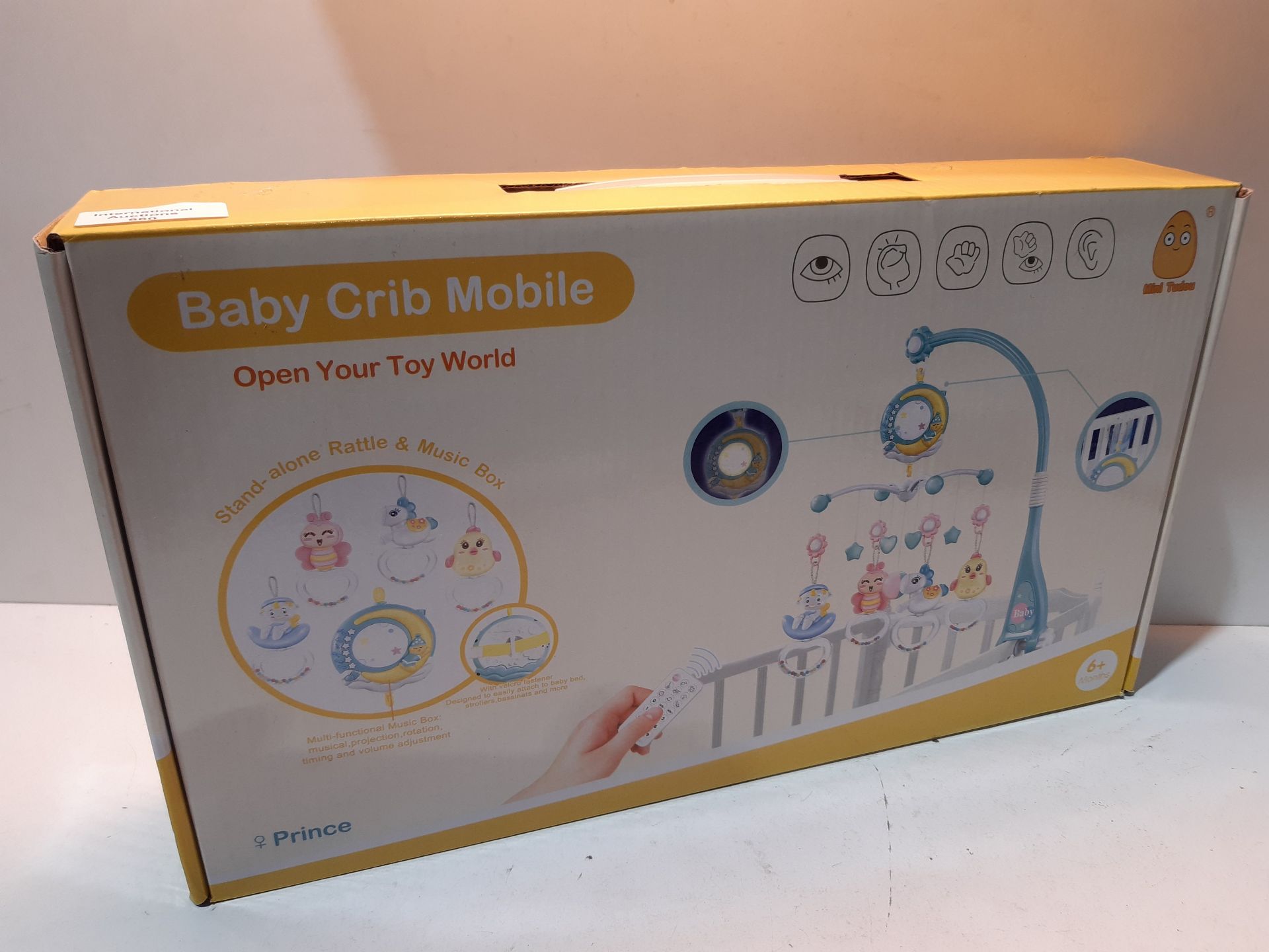 RRP £25.27 Baby Musical Crib Mobile with Timing Function Projector and Lights - Image 2 of 2