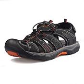 RRP £43.07 GRITION Mens Hiking Sandals Closed Toe Walking Sandals