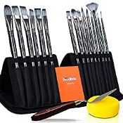 RRP £15.29 Rock Ninja Paint Brush Set