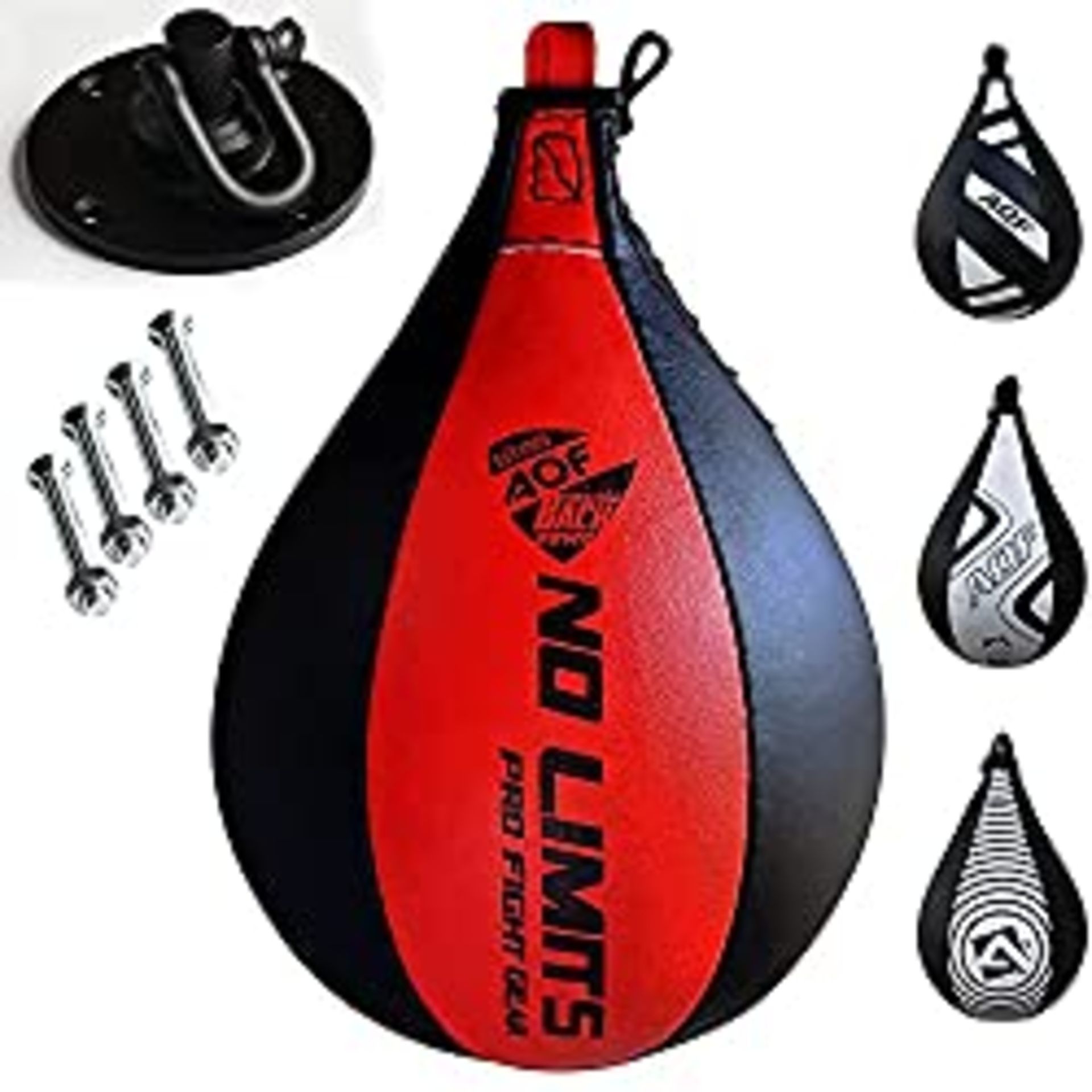 RRP £24.98 AQF Leather Speed Ball & Swivel Boxing Punch Bag MMA