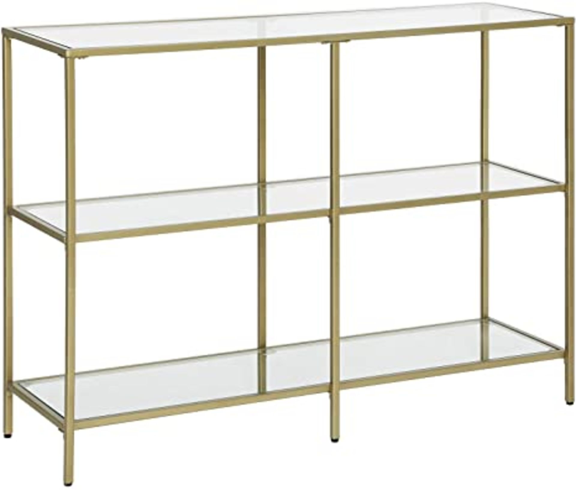 RRP £64.99 Vasagle 3 Shelf Gold Framed Console Table