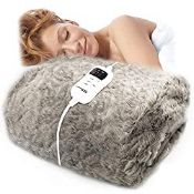 RRP £82.99 Dreamcatcher Deluxe Luxurious Faux Fur Electric Heated