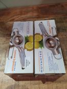 X 2 LEMON SQUEEZERS Condition ReportAppraisal Available on Request - All Items are Unchecked/