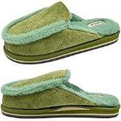 RRP £18.92 Green Comfort Orthotic Slippers for Women Ladies House