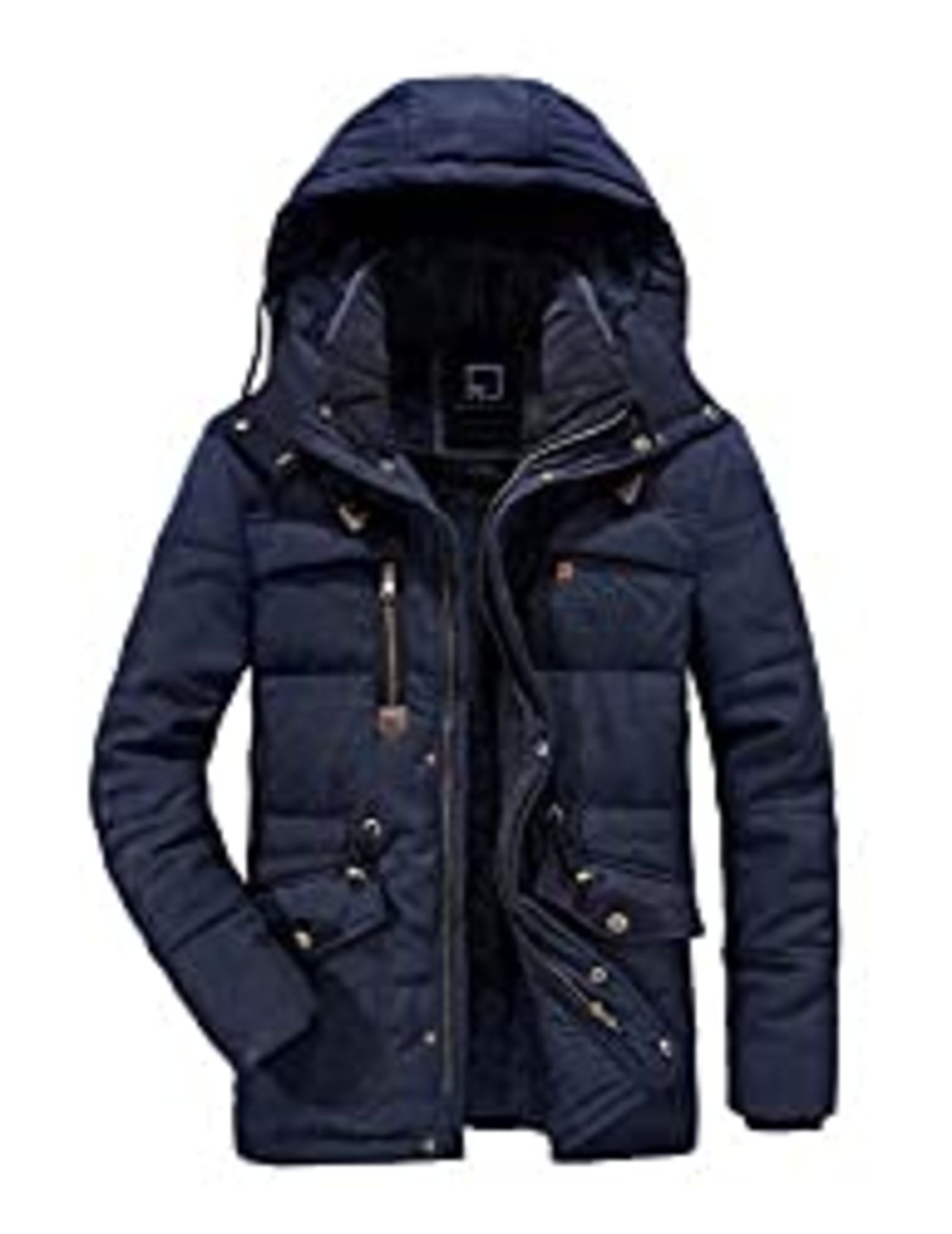 RRP £56.98 R RUNVEL Winter Coats for Men Parka Coat Winter Jacket