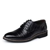 RRP £39.98 Halfword Men's Leather Lace-up Formal Dress Shoes Classic