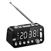 RRP £22.99 DAB Bedside Alarm Clock Radio