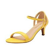 RRP £9.98 DREAM PAIRS Low Kitten Heels Sandals Womens Ankle Strap
