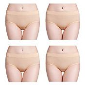 RRP £21.53 wirarpa Briefs Womens Cotton Underwear 4 Pack Stretchy