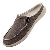 RRP £19.92 Mens Slippers with Arch Support