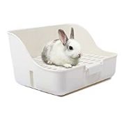 RRP £13.45 MSYU Rabbit Cage Litter Box Easy to Clean Potty Trainer