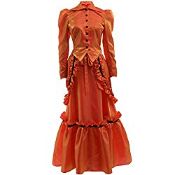 RRP £22.98 GRACEART Steampunk Edwardian Dress Gown Jacket and Skirt Suits with Bustle