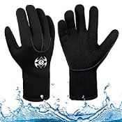 RRP £11.98 SOSPIRO 3mm Neoprene Wetsuit Gloves for Men Women Teens