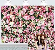 RRP £13.99 RUINI Rose Floral Wall Photography Backdrop Sping Pink