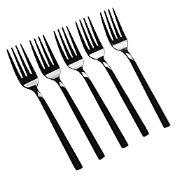 RRP £11.99 Tstorage Set of 12 Stainless Steel Dessert Forks, Black