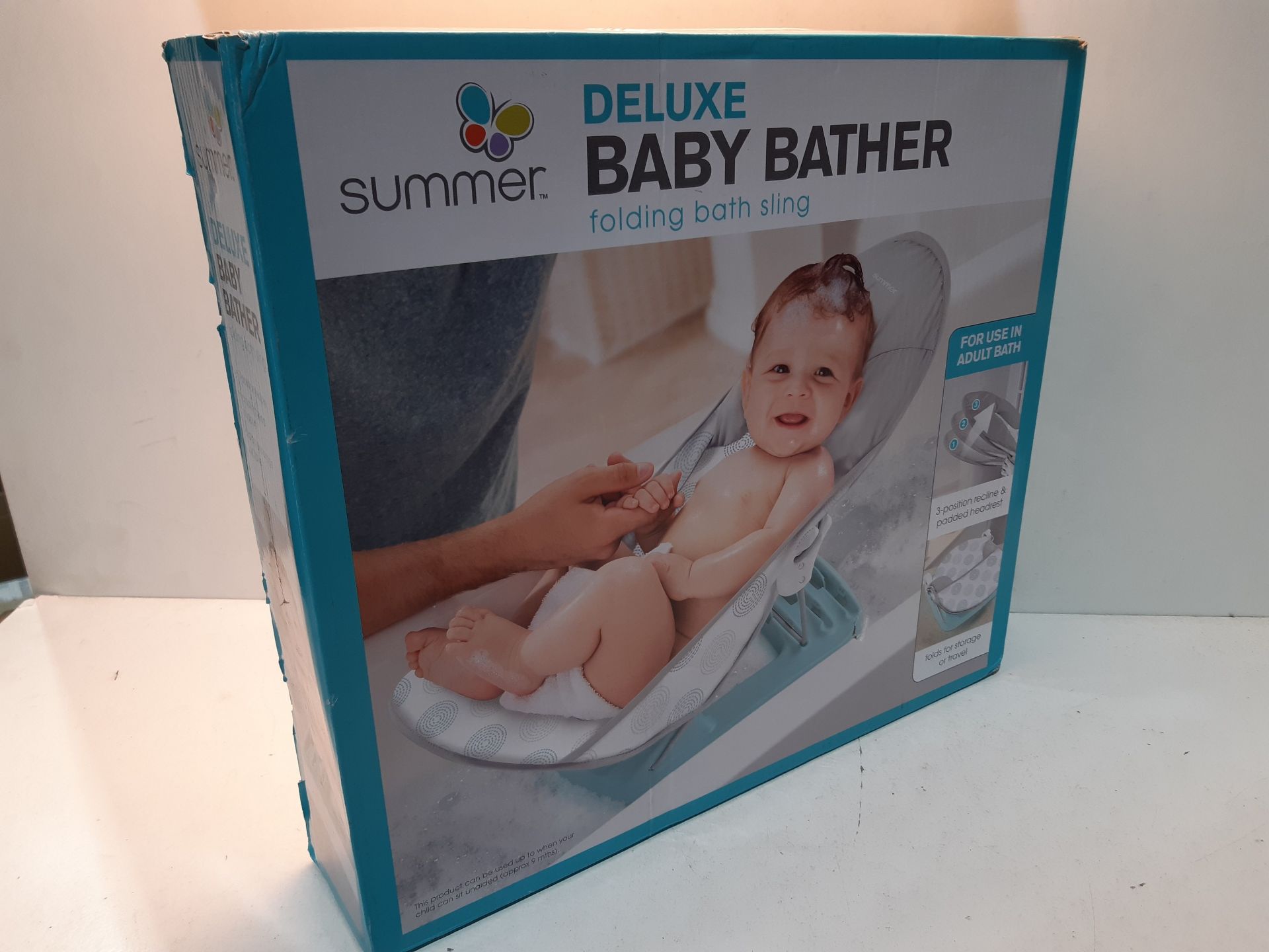RRP £21.98 Summer Infant Baby Bather Bath Chair | Three Position - Image 2 of 2