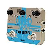 RRP £58.58 Vivlex Twin Looper Loop Station Guitar Pedal Mini Loop