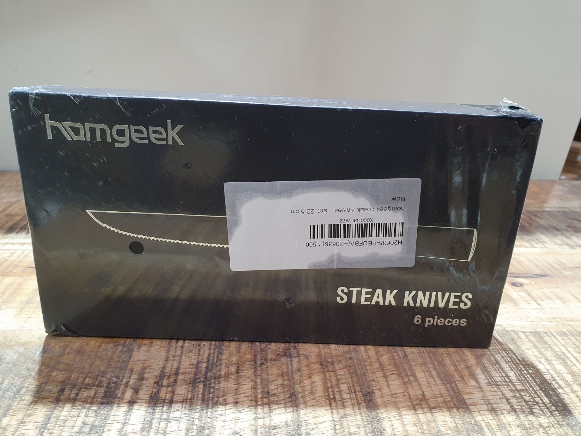 HOMGEEK STEAK KNIVES 6 PIECES RRP £34.99