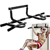 RRP £19.99 Door-Frame Pull Up Bar Chin Up Bar Home Gym Punch Bag