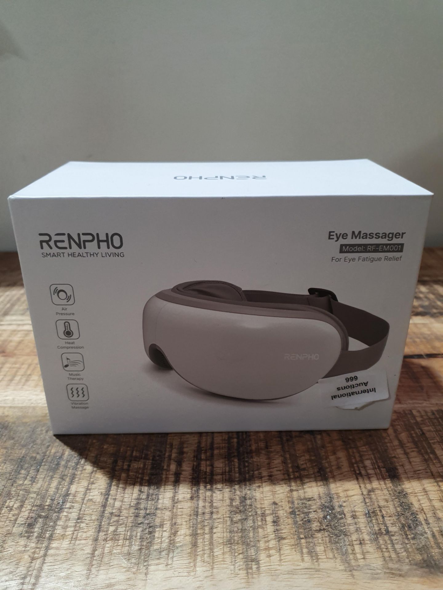 RRP £52.99 RENPHO Eye Massager with Heat & Bluetooth Music - Image 2 of 2