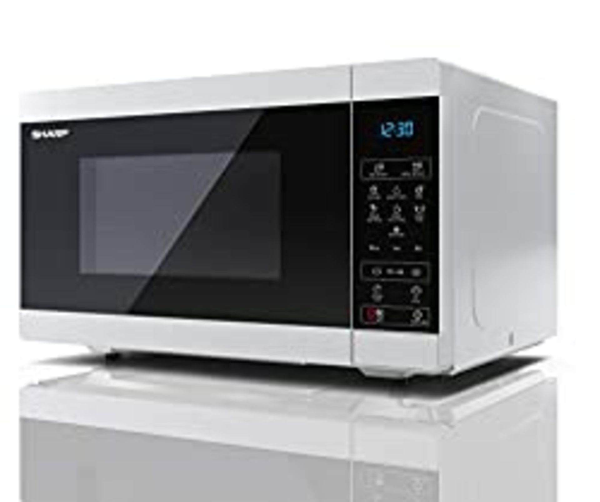 RRP £89.99 SHARP YC-MS51U-W 25L 900W Digital Touch Control Microwave - White