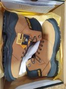 CAT Safety Footwear Mens Striver Boot in Honey - Size 8 UK - Yellow Total RRP £52.99