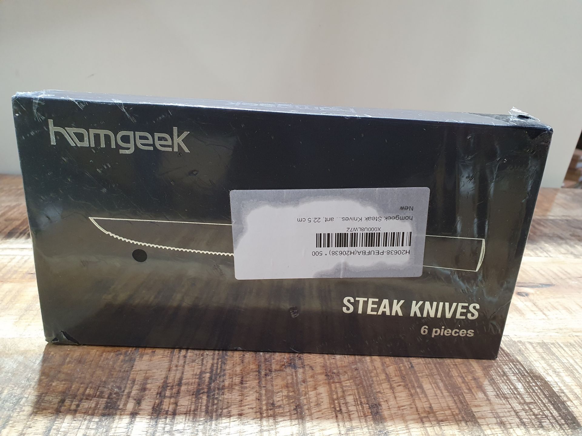 HOMGEEK STEAK KNIVES 6 PIECES RRP £34.99