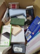 LARGE AMOUNT OF ASSORTED ITEMS TO INCLUDE PHONE CASES, PAINTS AND LIGHTS