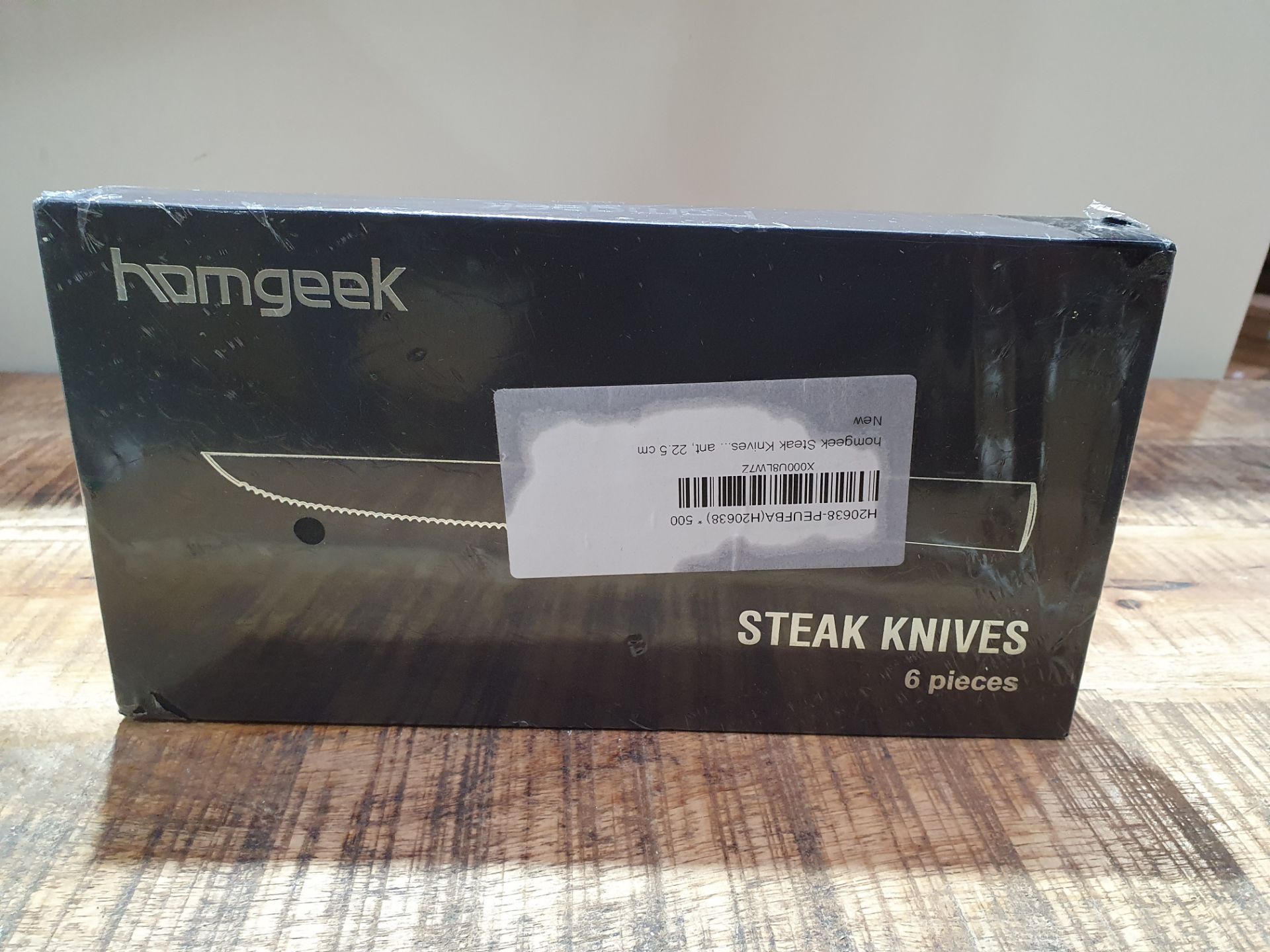 HOMGEEK STEAK KNIVES 6 PIECES RRP £34.99