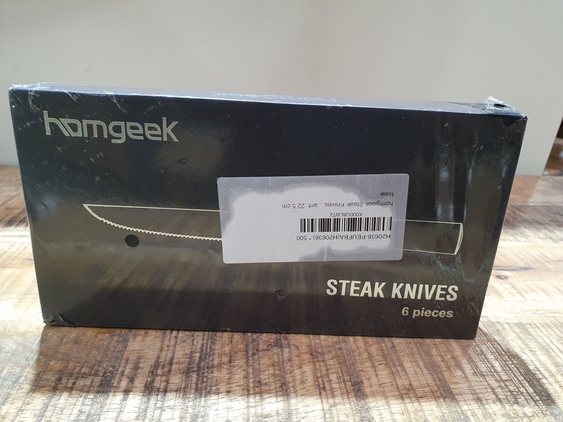 HOMGEEK STEAK KNIVES 6 PIECES RRP £34.99