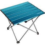RRP £24.98 TREKOLOGY Portable Camping Table with Aluminum Table Top