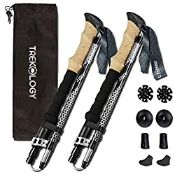 RRP £29.45 TREK-Z Collapsible Tri-fold Trekking Pole / Hiking Poles