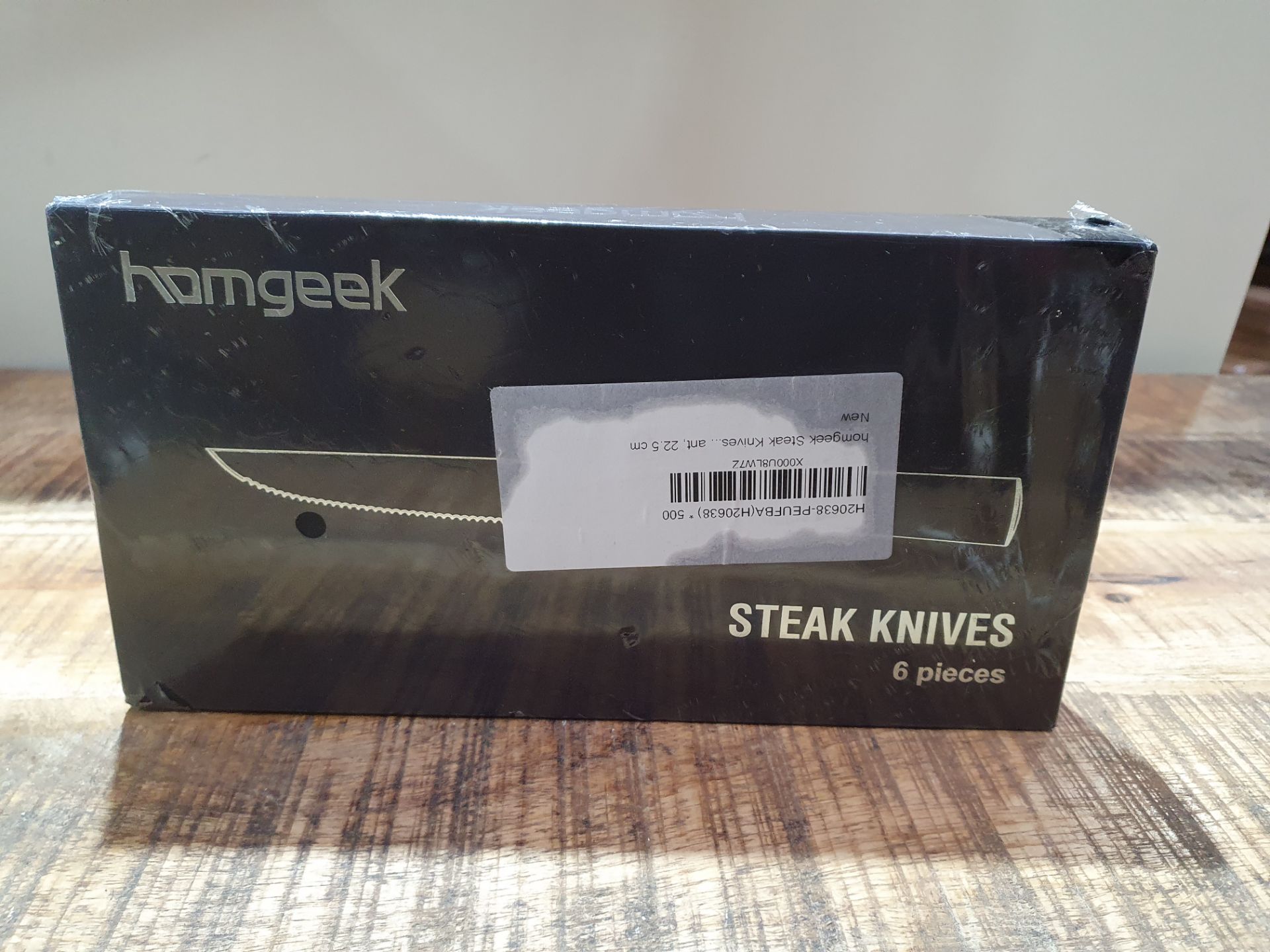 HOMGEEK STEAK KNIVES 6 PIECES RRP £34.99