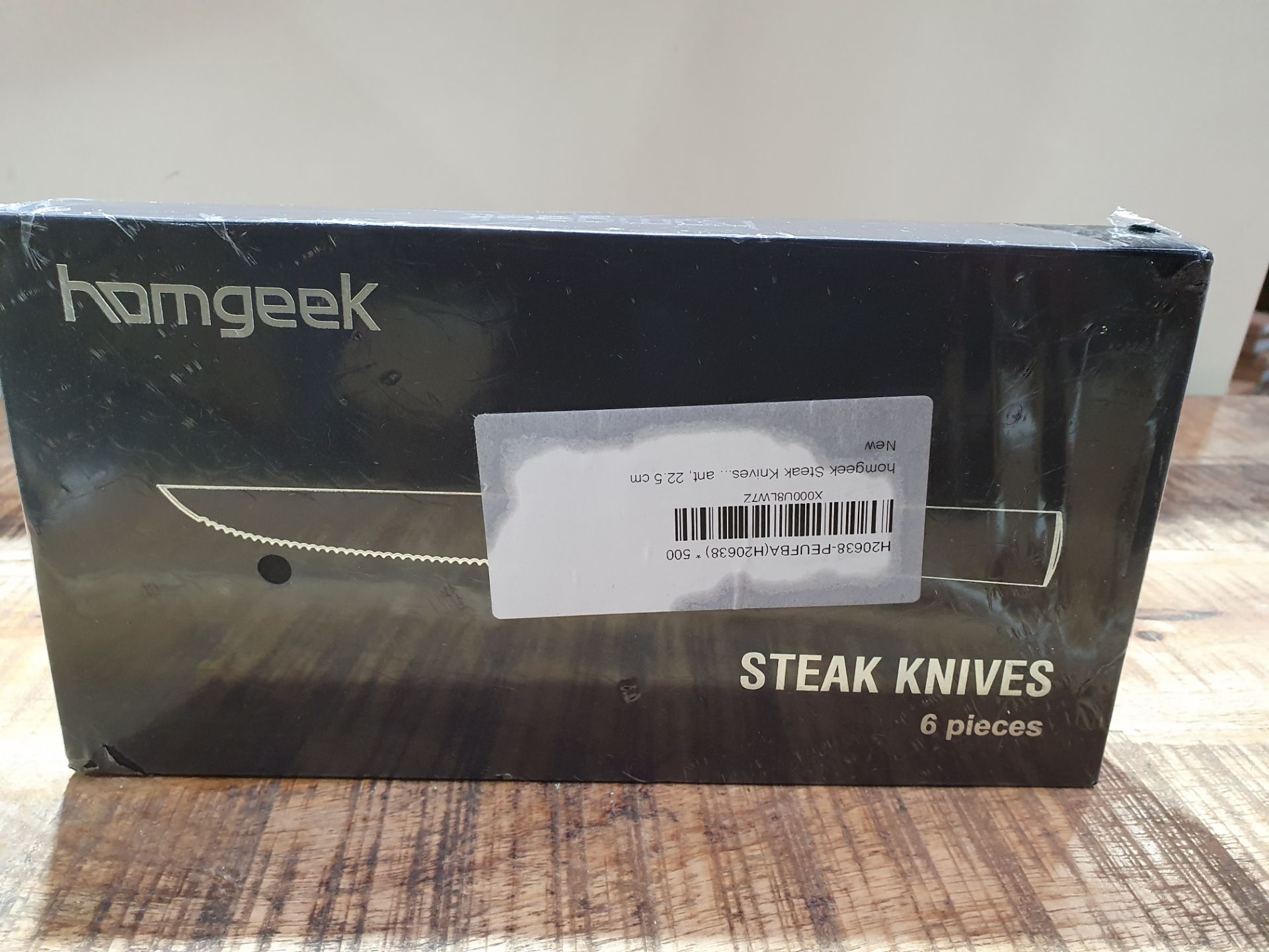 HOMGEEK STEAK KNIVES 6 PIECES RRP £34.99